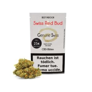 Genuine Swiss Swiss Red Bud, CBD Blüten
