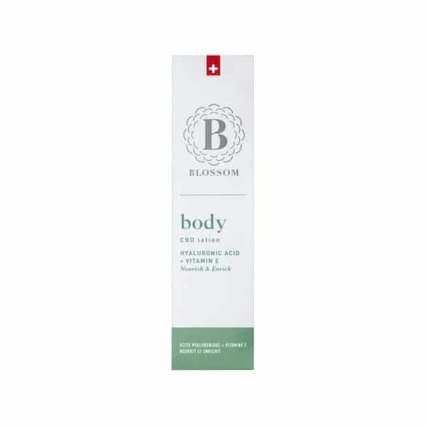 Blossom BODY - Lotion au CBD avec Acide Hyaluronique & Vitamine E 1, Cosmetique Chanvre