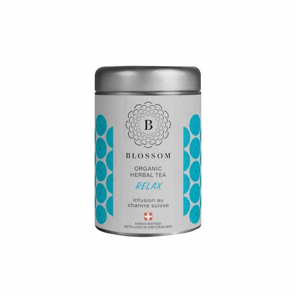 Blossom Bio-Kräuter-Tee mit Schweizer Hanf - Relax, Lebensmittel