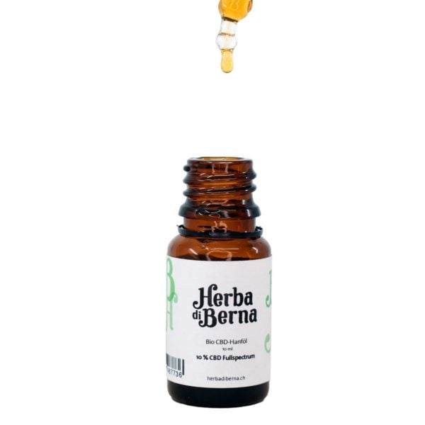 Herba di Berna Full Spectrum Organic Hemp Oil 10% CBD 1, CBD Oil