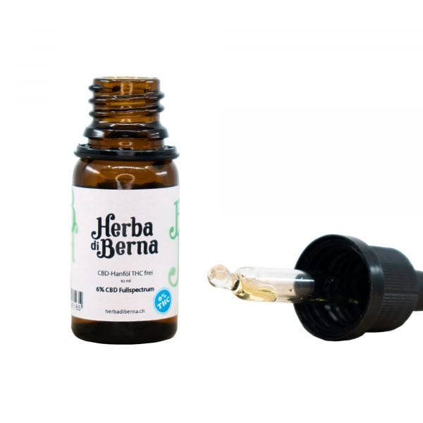 Herba di Berna Bio CBD-Hanföl 6% ohne THC 2, CBD Tropfen