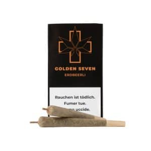 Golden Seven Erdbeerli Pre-Rolls, Vorgedrehte CBD Joints