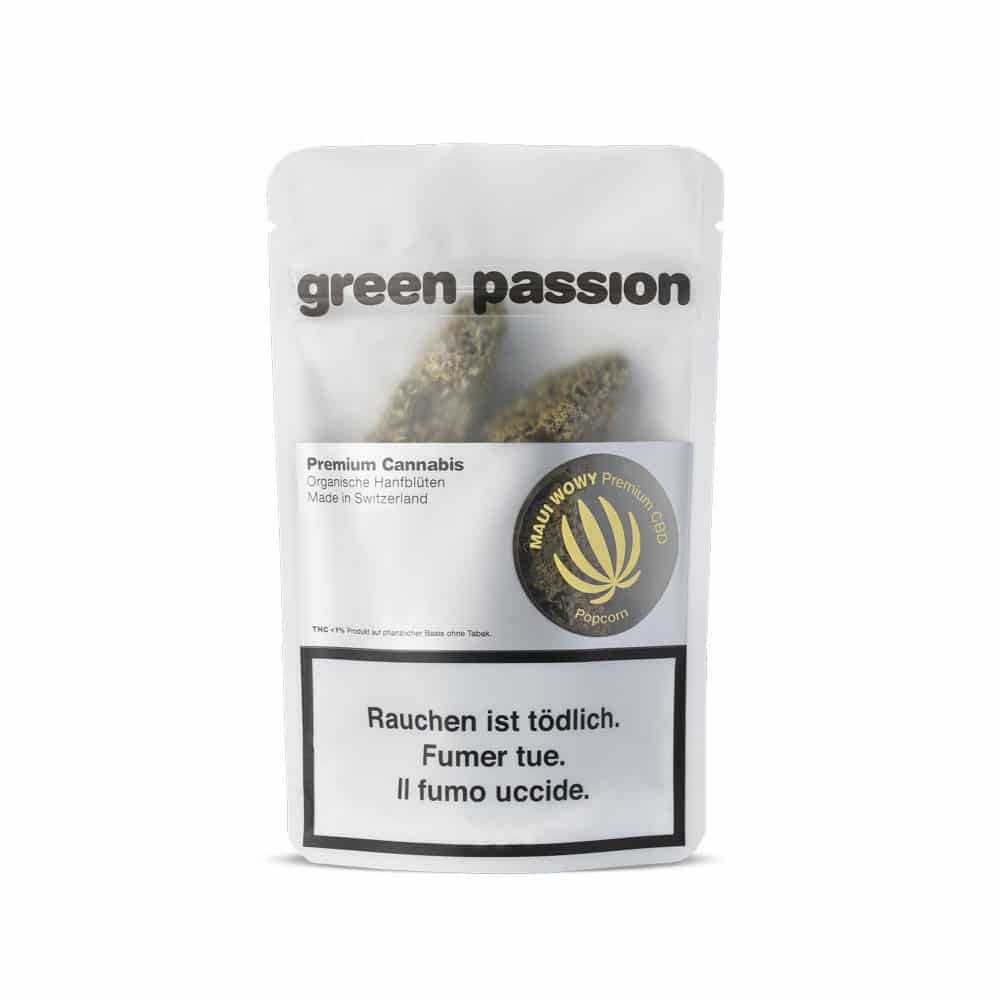Green Passion Maui Wowy Popcorn, Green Passion
