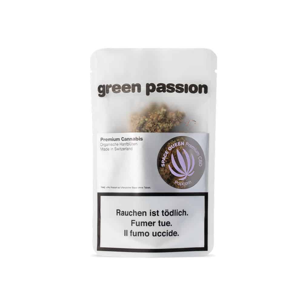 Green Passion Space Queen Popcorn, Green Passion