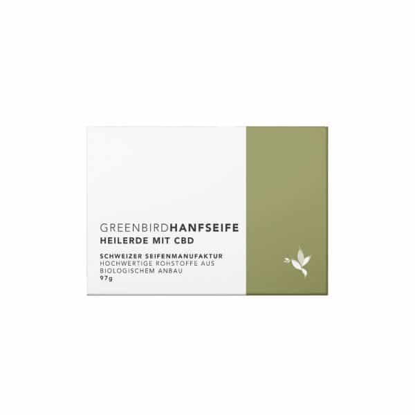 Greenbird Hemp Soap with CBD and Healing Clay, Hemp Cosmetics