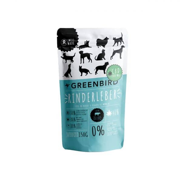 Greenbird Snack Beef Liver with CBD, CBD for Pets