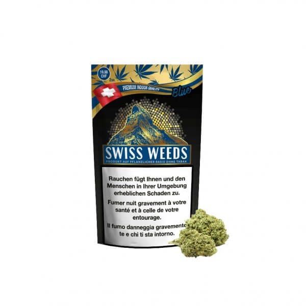 Pure Production Swiss Weeds Blue, Cannabis Légal