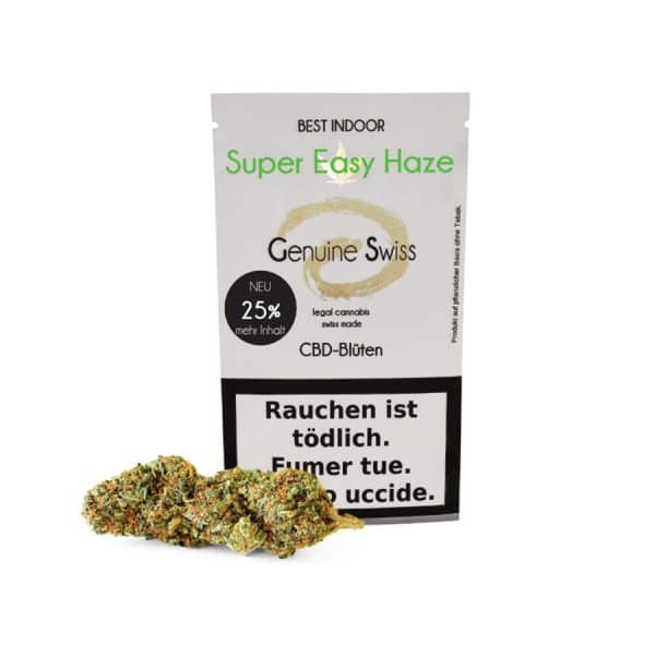 Genuine Swiss Super Easy Haze, CBD Blüten