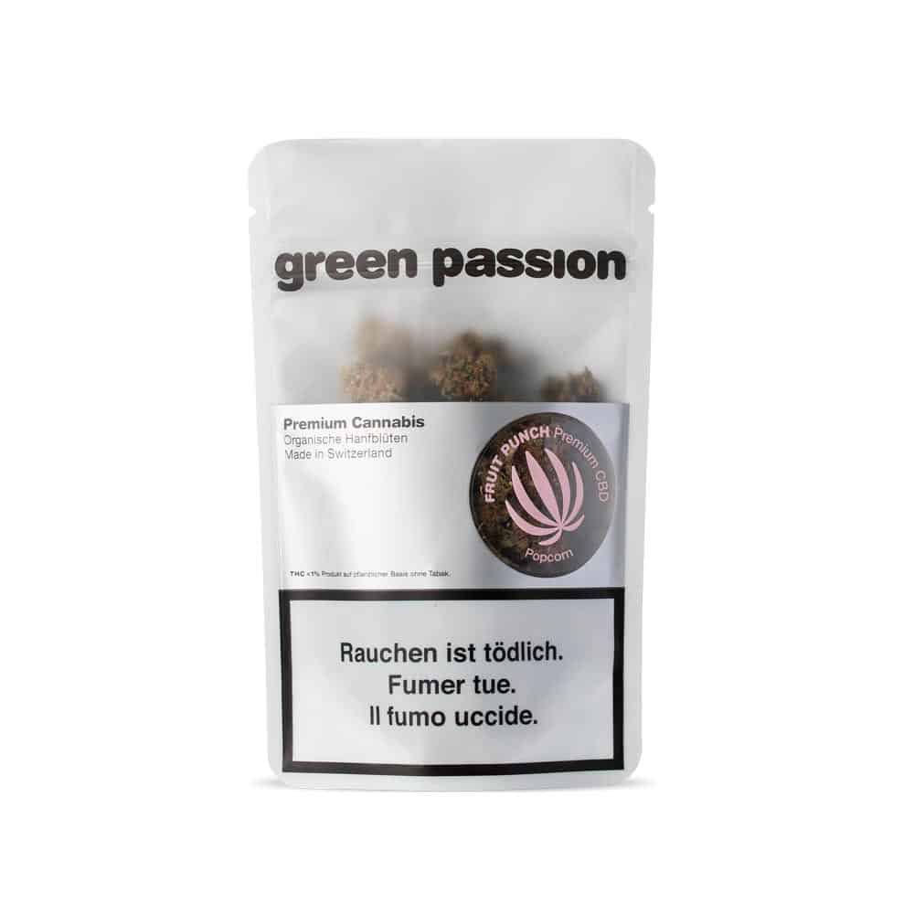 Green Passion Fruit Punch Popcorn (Limited Edition), Small Buds CBD