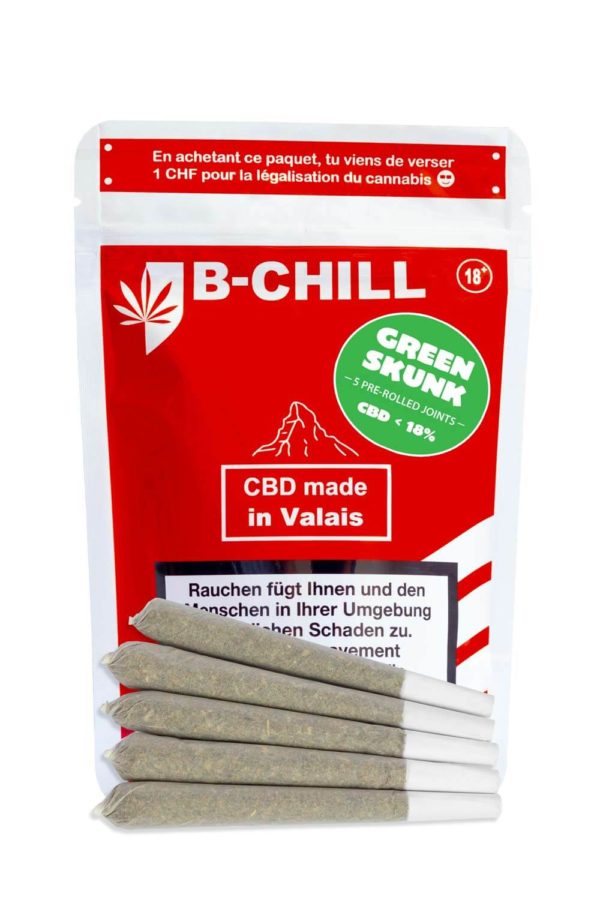 B-Chill Green Skunk CBD Pre-Rolls, Joints CBD