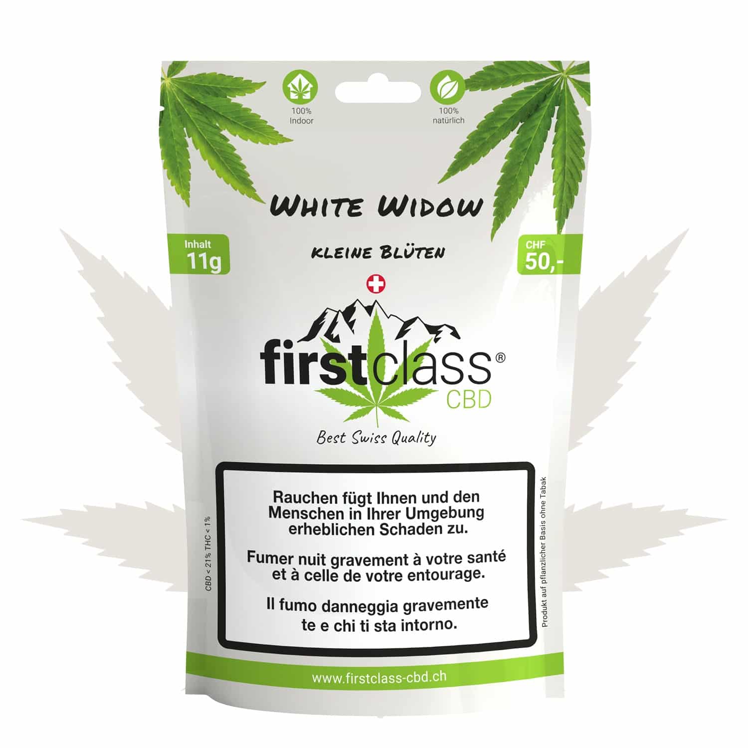 First Class CBD White Widow Minibuds, Cannabis