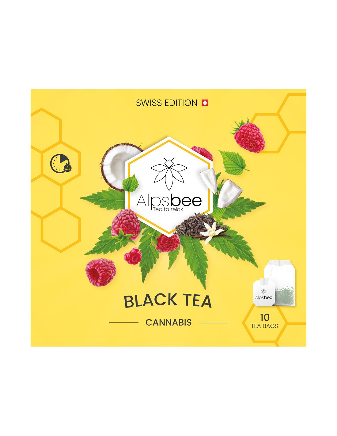 Alpsbee Black Tea, Hemp Teas