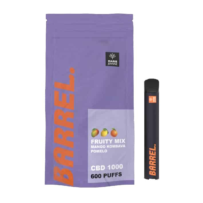 Marie Jeanne Barrel Fruity Mix Flavor - Disposable CBD Vape Pen, CBD Vaping
