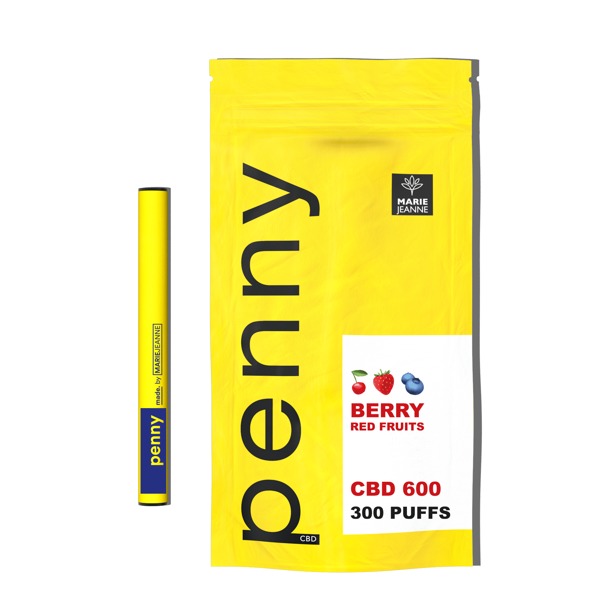 Marie Jeanne Penny Berry - Puff CBD Saveur Fruits Rouges, Marie Jeanne