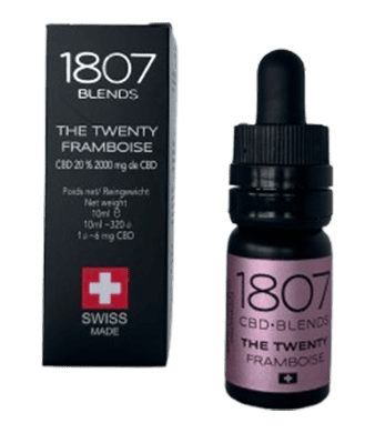 1807 Blends The Twenty Rasperry Aroma CBD Oil 20% Broad Spectrum 1
