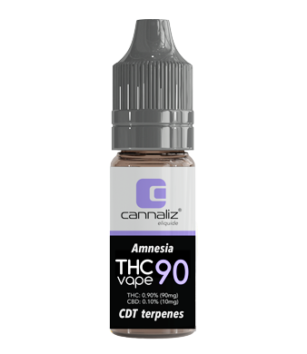 Cannaliz Amnesia THC Liquid ⦁ Botanical Terpenes E-Liquid with 90mg THC 1