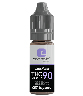 Cannaliz Jack Herer THC Liquid ⦁ Botanical Terpenes E-Liquid with 90mg THC 1