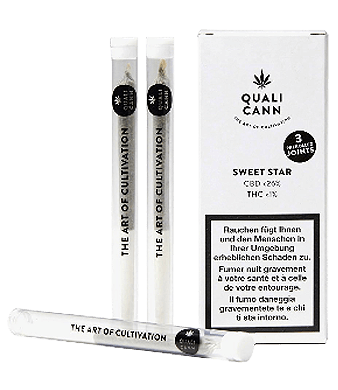 Qualicann Sweet Star Pre-Rolls CBD Joints Indoor 1