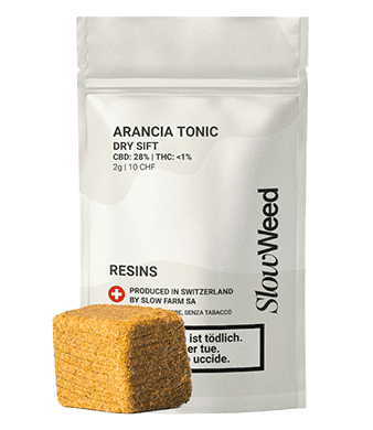 Slow Weed Arancia Tonic Kief CBD Pollen Outdoor 1