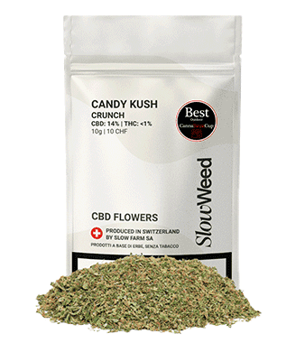 Slow Weed Candy Kush Crunch CBD Trim Outdoor 1