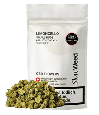 Slow Weed Limoncello Minibuds Small CBD Buds Greenhouse 1