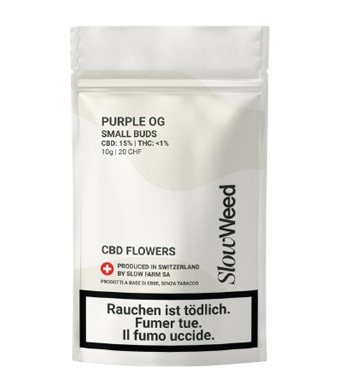 Slow Weed Purple OG Minibuds Small CBD Buds Outdoor 1
