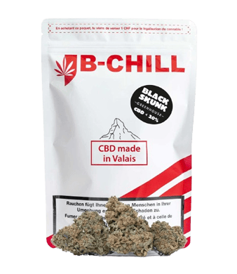 B-Chill Black Skunk CBD Flower Greenhouse 1