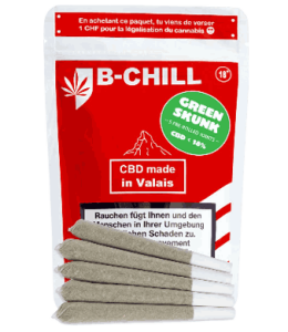 B-Chill Green Skunk Pre-Rolls CBD Joints Greenhouse 1