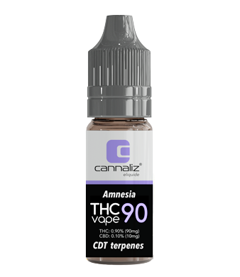 Cannaliz Amnesia THC Liquid ⦁ Botanical Terpenes E-Liquid with 90mg THC 1