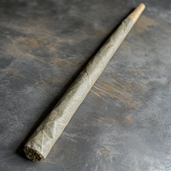 CBD Joint mit drei Papers gerollt für größeres Format zum Teilen