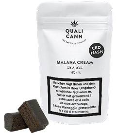 Qualicann Malana Cream Premium Black Charas CBD Hash Indoor 1