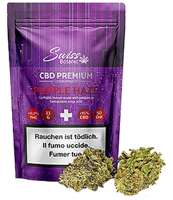 Swiss Botanic Purple Haze CBD Flower Indoor 1