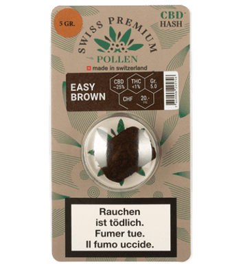 Swiss Premium Pollen Easy Brown CBD Hash Outdoor 1