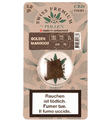 Swiss Premium Pollen Golden Marocco CBD Hash Indoor 1