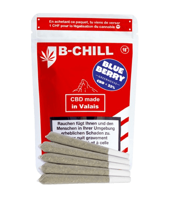 B-Chill Blueberry Pre-Rolls CBD Joints Greenhouse 1