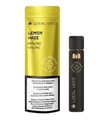 Lemon Haze ⦁ Disposable Full-Spectrum CBD Vape Pen 40% - 1ml