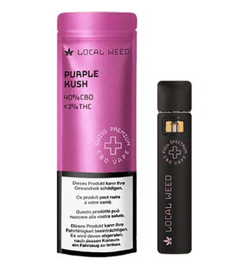 Purple Kush ⦁ Disposable Full-Spectrum CBD Vape Pen 40% - 1ml