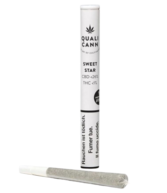 Qualicann Sweet Star Pre-Rolls CBD Joints Indoor 1